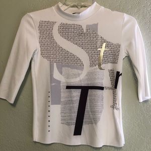 Zara W/B Collection 3/4th Sleeve Top